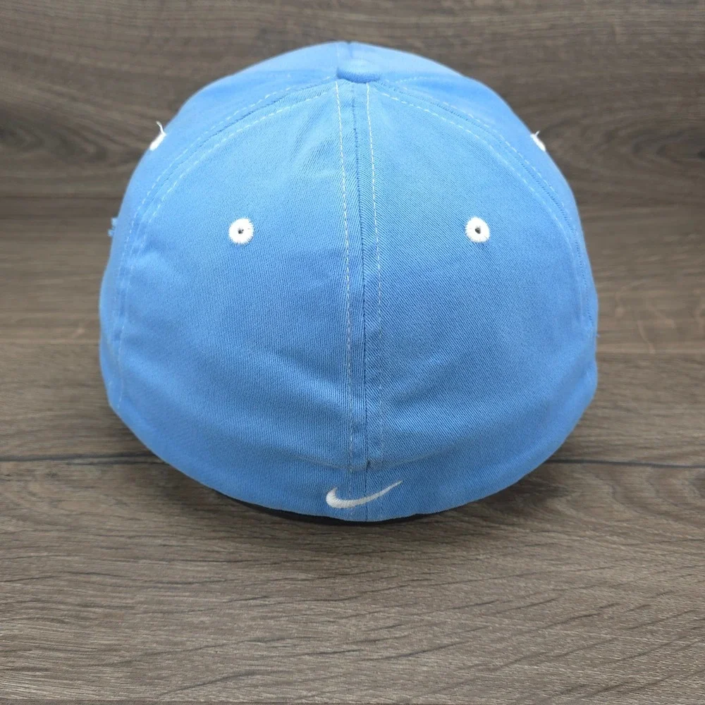 Nike Hat Cap Fitted One Size Blue Men Athletic Swoosh Golf Baseball Sportswear
